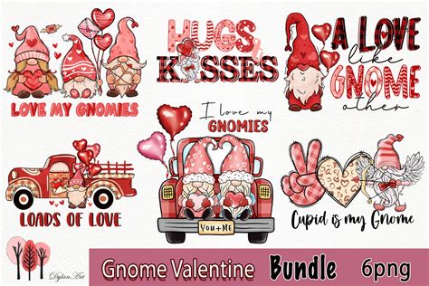 Gnome Valentines Bundle Graphic By Dylanart · Creative Fabrica