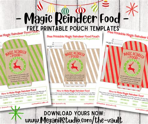 Free Magic Reindeer Food Packet Printable Meganhstudio