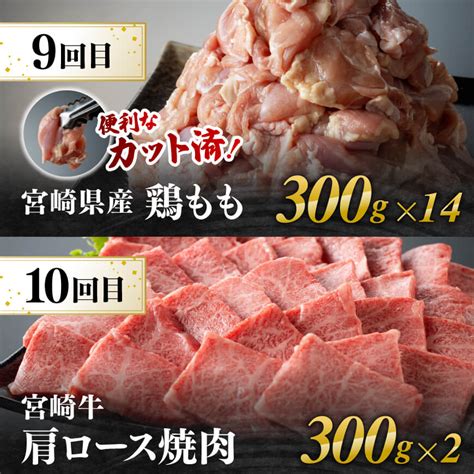 【12ヶ月定期便】 宮崎牛と宮崎県産鶏 月替わり便 牛肉 鶏肉 宮崎牛 E11135t12 の返礼品詳細 Jr東日本が運営【jre