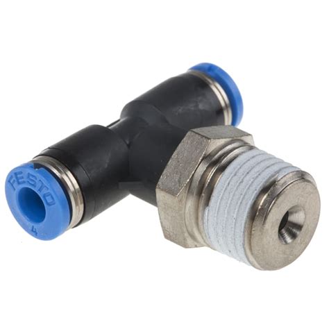 QST 1 4 4 Festo Festo QS Series Tee Threaded Adaptor Push In 4 Mm To