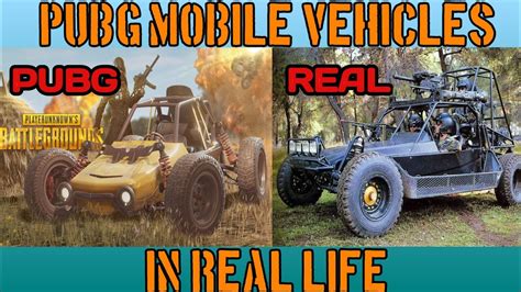 PUBG MOBILE VEHICLES IN REAL LIFE PUBG MOBILE VEHICLES PUBG