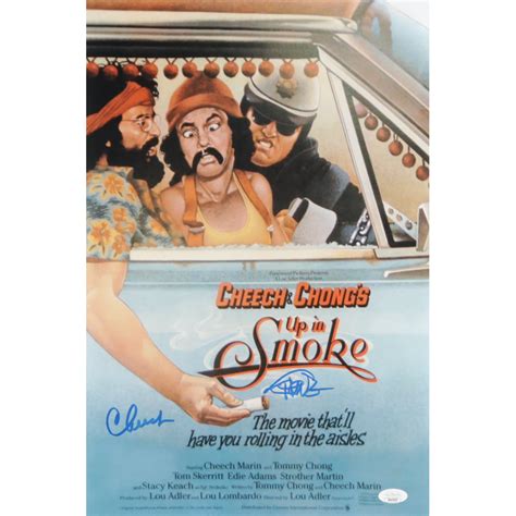 Tommy Chong Cheech Marin Signed Up In Smoke X Photo Jsa Coa