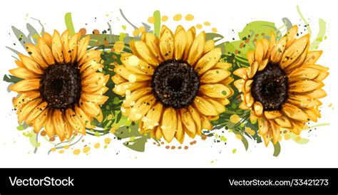 Sunflower Background SVG