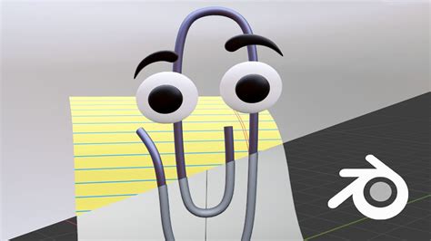 Clippy The Microsoft Office Assistant Blender Timelapse Youtube