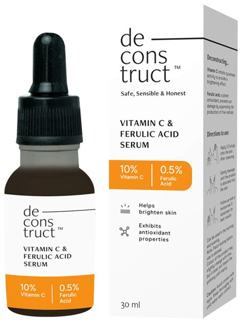 deconstruct vitamin  ferulic acid serum buy bottle   ml serum