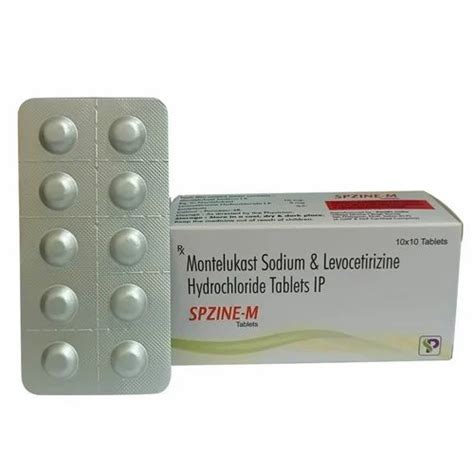 Spzine M Montelukast Sodium Levocetirizine Hydrochloride Tablet