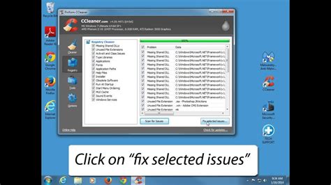 How To Clean Computer Registry Using Ccleaner Youtube