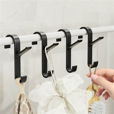 Towel Hook For Doors Bathroom 4 Packs Over Door Hanger Rack Holders