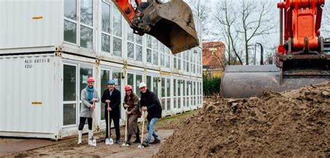 Start Bouw Tijdelijke Woningen Pagelaan Janssen De Jong