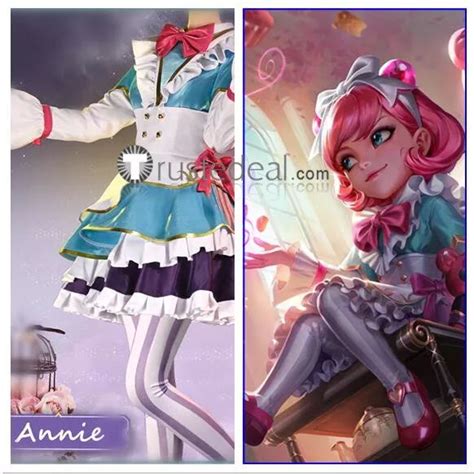 League Of Legends LOL Cafe Cuties New Skin Annie Soraka Sivir Gwen Maid