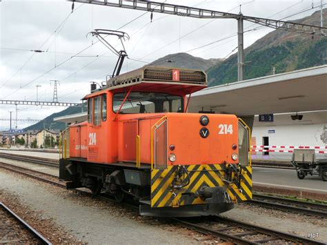 Rhb Rangierlok Ge In Samedan Am Bahnbilder De