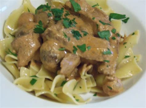 Beef Stroganoff With Egg Noodles Recipe Just A Pinch Recipes