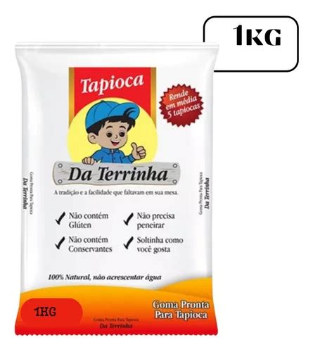 Massa De Tapioca Da Terrinha Pacote 1kg Sem Gluten MercadoLivre