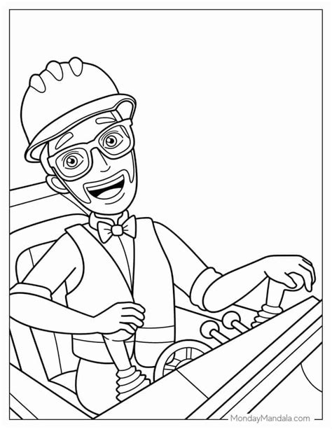 Blippi Coloring Pages Free Pdf Printables