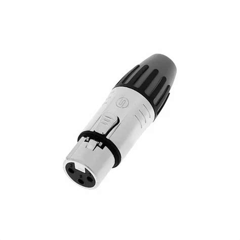 Ficha Conector Xlr Canon Hembra Metalico Seetronic Scsf