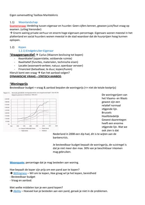 Eigen Samenvatting Toolbox Marktekknis Eigen Samenvatting Toolbox