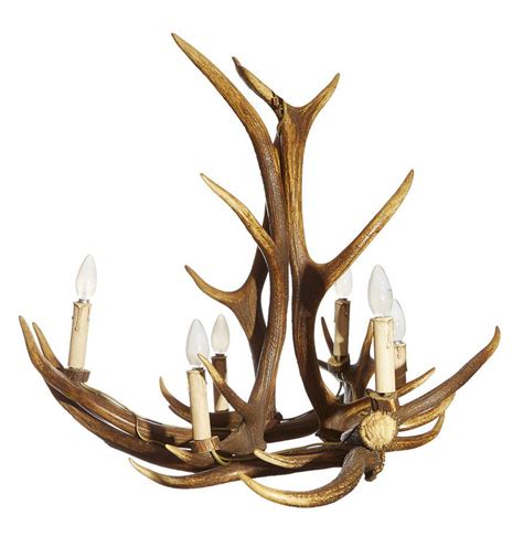 Chantilly French Deer Antler Hanging Light Chandeliers Lighting