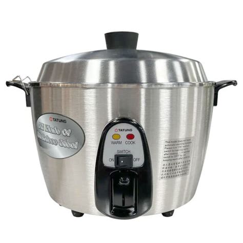 Tatung 11 cups Rice Cooker & Steamer - TAC-11KN Stainless Steel (Made in Taiwan) - Superco ...