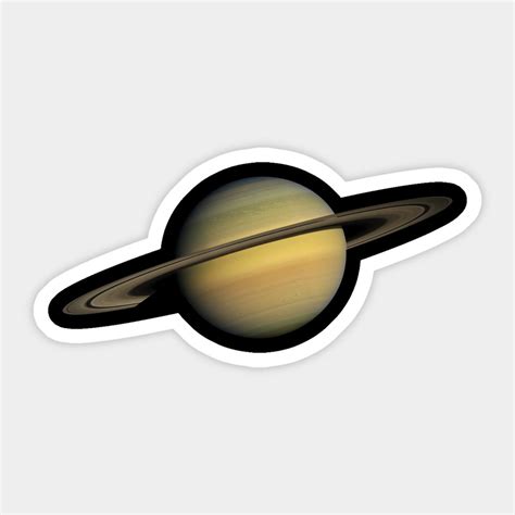 Saturn Planet Sticker Caturn By Kaztiel