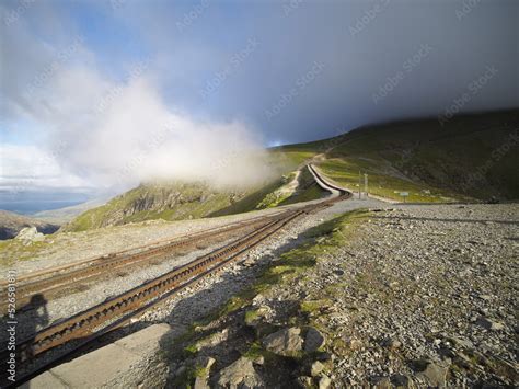 Snowdonia Mountain Railway Snowdon Llandberis Wales Stock Photo | Adobe ...