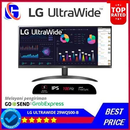 Jual LG UltraWide 29WQ500 B 29 21 9 UW FHD IPS Monitor AMD FreeSync