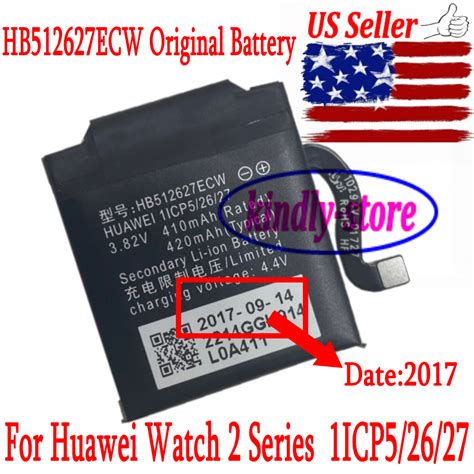 Us Seller Mah Hb Ecw Battery For Huawei Watch Series Icp