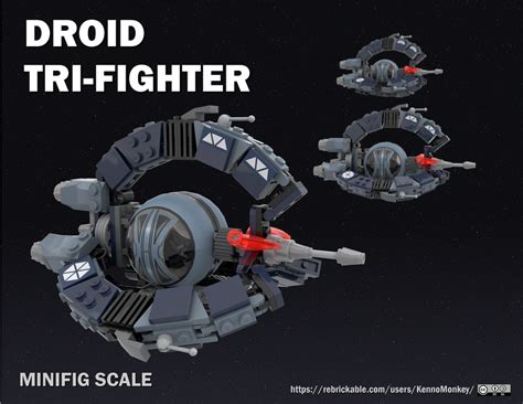 LEGO MOC Droid Tri-fighter by KennoMonkey | Rebrickable - Build with LEGO