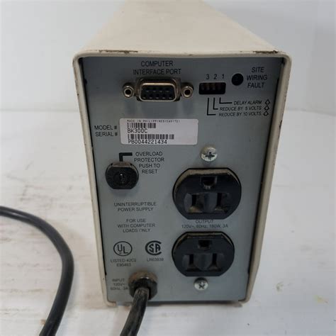 APC Back-UPS 300 Uninterruptible Power Supply BK300C No Battery – Metal ...