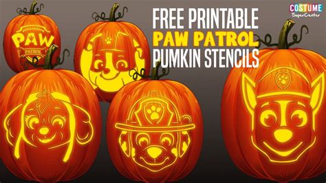 Free Paw Patrol Pumpkin Stencils Costume Supercenter Blog Pumpkin