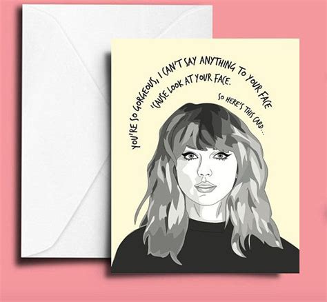 Taylor Swift Card Printable Etsy Taylor Swift Birthday Card Taylor