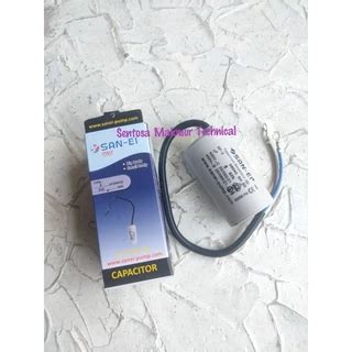 jual kapasitor  uf  bulat kabel capacitor pompa air uf bulat