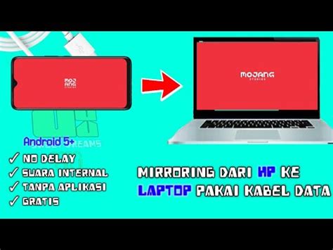 Cara Mirroring Hp Ke Laptop Menggunakan Kabel Usb Bisa Rekam Audio