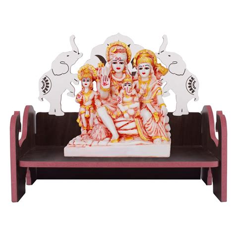 Buy Engineered Wood Home Temple Wooden Singhasan Temple For God Bal