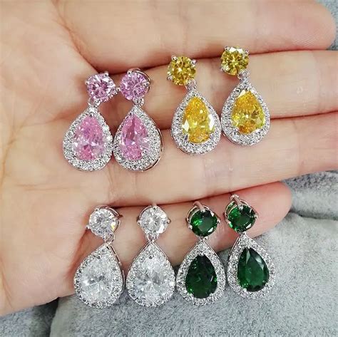 Buy Classic Water Drop Earrings Luxury Micro Pave