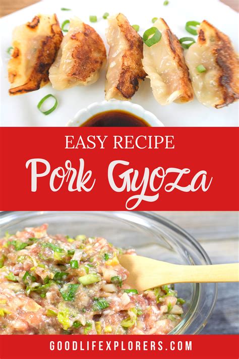 Pork Gyoza Recipe Japanese Potstickers Good Life Xplorers Recipe