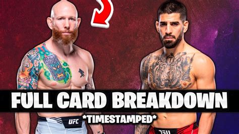 Full Card Predictions UFC On ABC 5 Emmett Vs Topuria Breakdowns