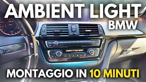 BMW SERIE 4 Luci Abitacolo AMBIENT LIGHT STEREO TUTORIAL YouTube