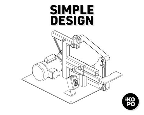 2x72'' Belt Grinder Plans DXF Files Included KOPO Projects - Etsy | 2x72 belt grinder plans ...