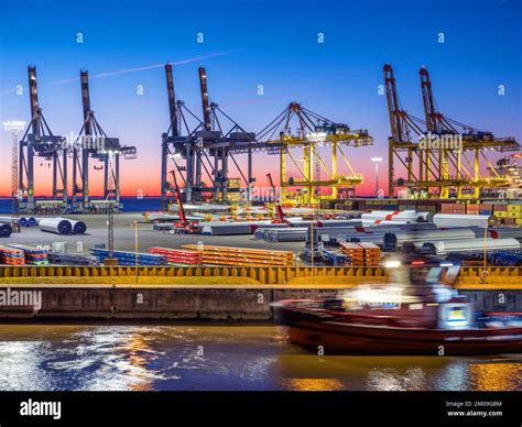 Container Port in Bremerhaven, Germany, Europe Stock Photo - Alamy