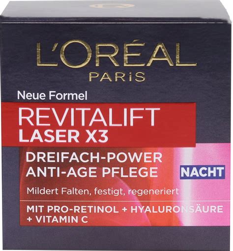 L Or Al Paris Revitalift Laser X Anti Age Schlaf Maske Nacht Ml