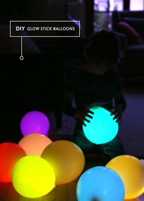 DIY Glow Stick Balloons Say Yes