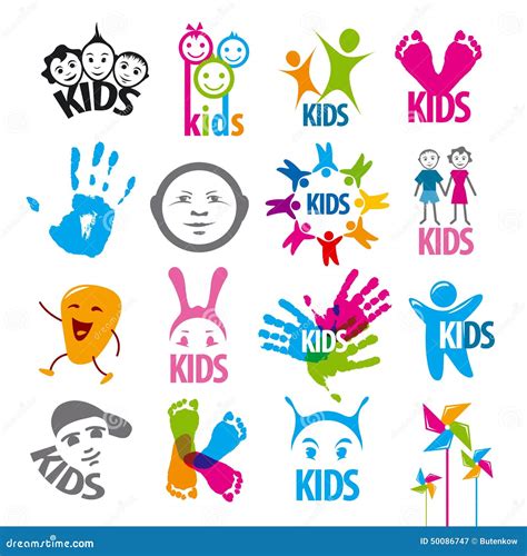 Children Logos Stock Illustrations 1428 Children Logos Stock