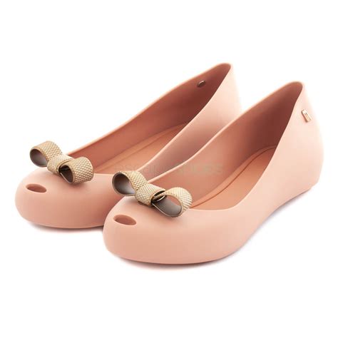 Flat Shoes Melissa Ultragirl Bow Chrome Nude