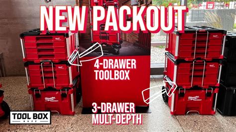 Milwaukee PACKOUT Muti Depth 3 Drawer And 4 Drawer Tool Box YouTube