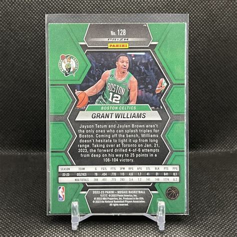 Panini Mosaic Grant Williams Reactive Yellow Prizm Card Ebay