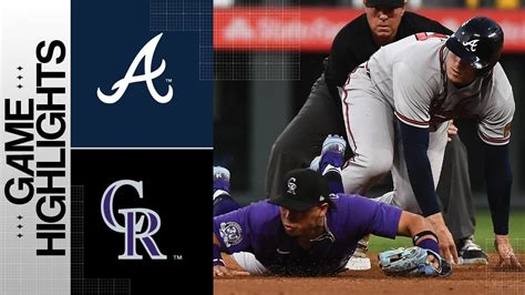 Braves Vs Rockies Game Highlights 8 29 23 MLB Highlights YouTube