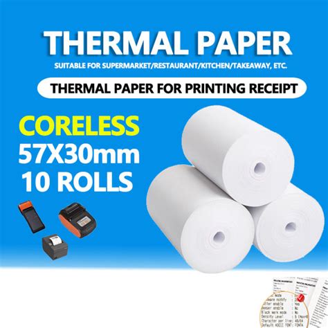 Thermal Paper For Pos Receipt Thermal Printers X Rolls