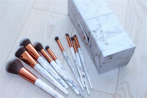 Lily England Marble Luxe Brush Set Review - Marble & Rose Gold