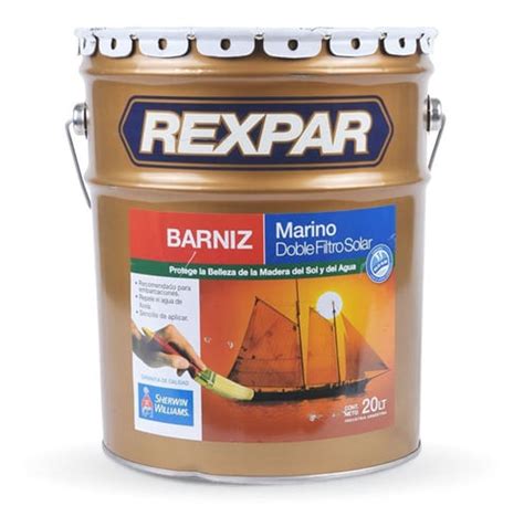 Rexpar Barniz Marino Brillante 20 Lts Doble Filtro Solar Sw