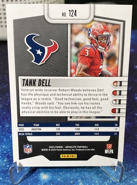 Absolute Tank Dell Rookie Card Houston Texans Ebay